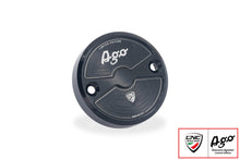 Carica l'immagine nel visualizzatore di Gallery, Tappo serbatoio fluido freno anteriore Ø56 - Giacomo Agostini Limited Edition - Nero