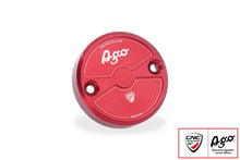 Carica l'immagine nel visualizzatore di Gallery, Tappo serbatoio fluido freno anteriore Ø56 - Giacomo Agostini Limited Edition - Rosso