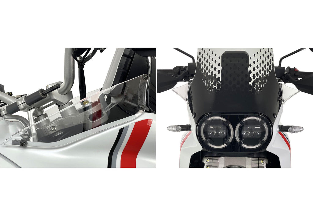 Coppia deflettori laterali Ducati DesertX - Trasparente