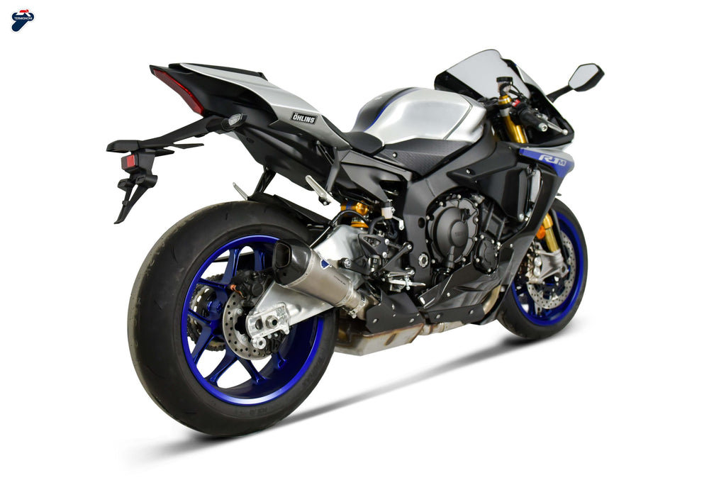 Termignoni Y122094SO01 — scarico montato sulla moto, vista 2