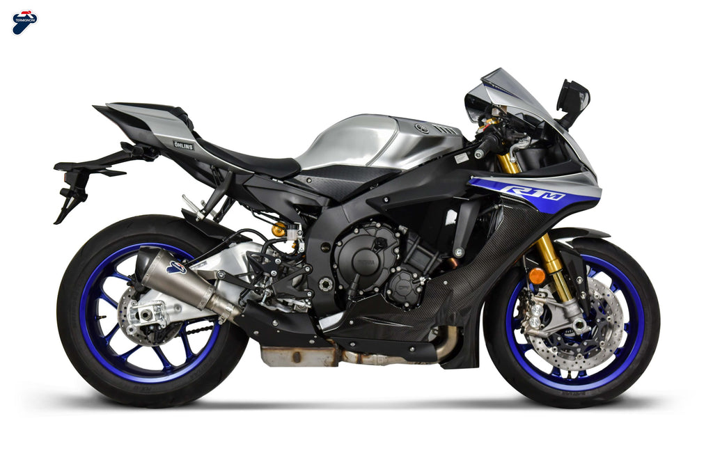 Termignoni Y122094SO01 — scarico montato sulla moto, vista 1