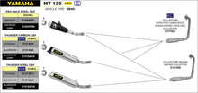 Carica l'immagine nel visualizzatore di Gallery, ARROW IMPIANTO SCARICO YAMAHA MT 125 '21/24