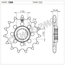Carica l'immagine nel visualizzatore di Gallery, KIT TRASMISSIONE TROFEO MV AGUSTA Cod. 255707000