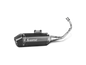 Akrapovic Scarico completo Piaggio Vespa 125/150ie 3V modello con motore iGet 2017–2020 — S-VE125R2-HZBL