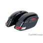 CUSTOM ACCES BORSA RIGIDA LATERALE MOD. TOURING DESTRA NERO - COD. AR0004N - Dimensioni: 355x686x280 mm. Capacita': 33L. Il kit