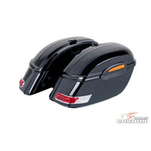 Carica l'immagine nel visualizzatore di Gallery, CUSTOM ACCES COPPIA DI BORSE RIGIDE LATERALI MOD. TOURING NERO - COD. AMZ002N - Il kit comprende: la coppia di borse laterali.