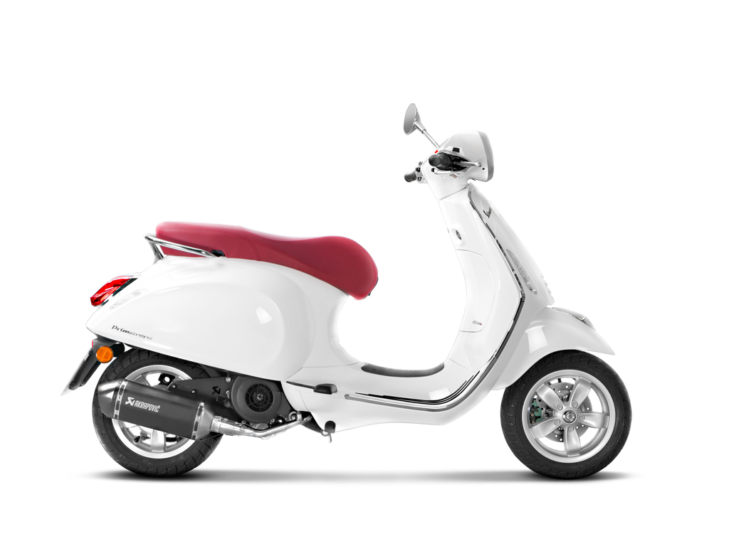 Akrapovic Scarico completo Piaggio Vespa 125/150ie 3V modello con motore iGet 2017–2020 — S-VE125R2-HZBL