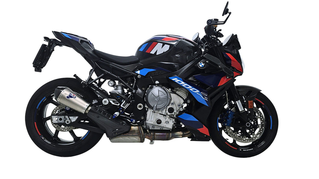 Termignoni BW2508040ITC — scarico montato sulla moto, vista 1