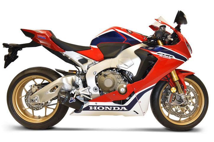 Termignoni H162094SO06 — scarico montato sulla moto, vista 1