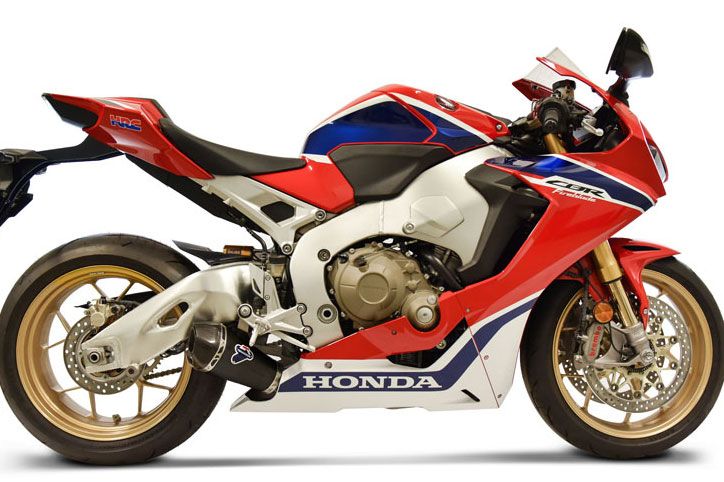 Termignoni H162094SO09 — scarico montato sulla moto, vista 1