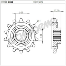 Carica l'immagine nel visualizzatore di Gallery, KIT TRASMISSIONE TROFEO DUCATI Cod. 2559231542