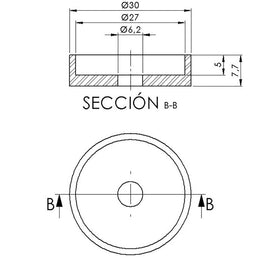 PUIG ADATTATORE SPECCHIETTO RETROVISORE PER APRILIA TUONO V4 FACTORY 19-20 NERO