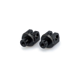 PUIG ADATTATORI POGG. FISSI CONDUCENTE PER KAWASAKI ZX-6R NINJA 07-08 NERO