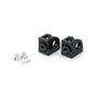 PUIG ADATTATORI POGG. REGOLABILI CONDUCENTE PER KAWASAKI NINJA 1100 SX 2025 NERO
