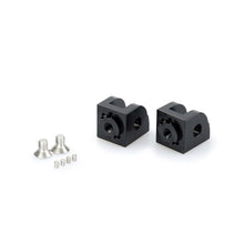 Carica l'immagine nel visualizzatore di Gallery, PUIG ADATTATORI POGG. REGOLABILI CONDUCENTE SUZUKI GSR600 06-11 NERO