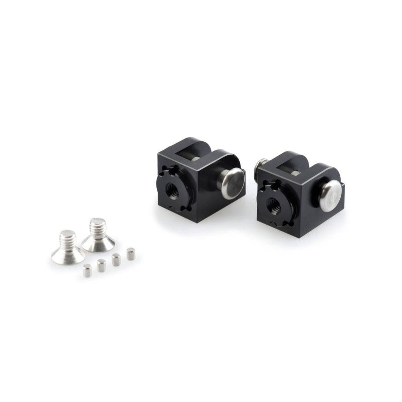 PUIG ADATTATORI POGG. REGOLABILI CONDUCENTE YAMAHA YZF-R1/R1M 20-24 NERO