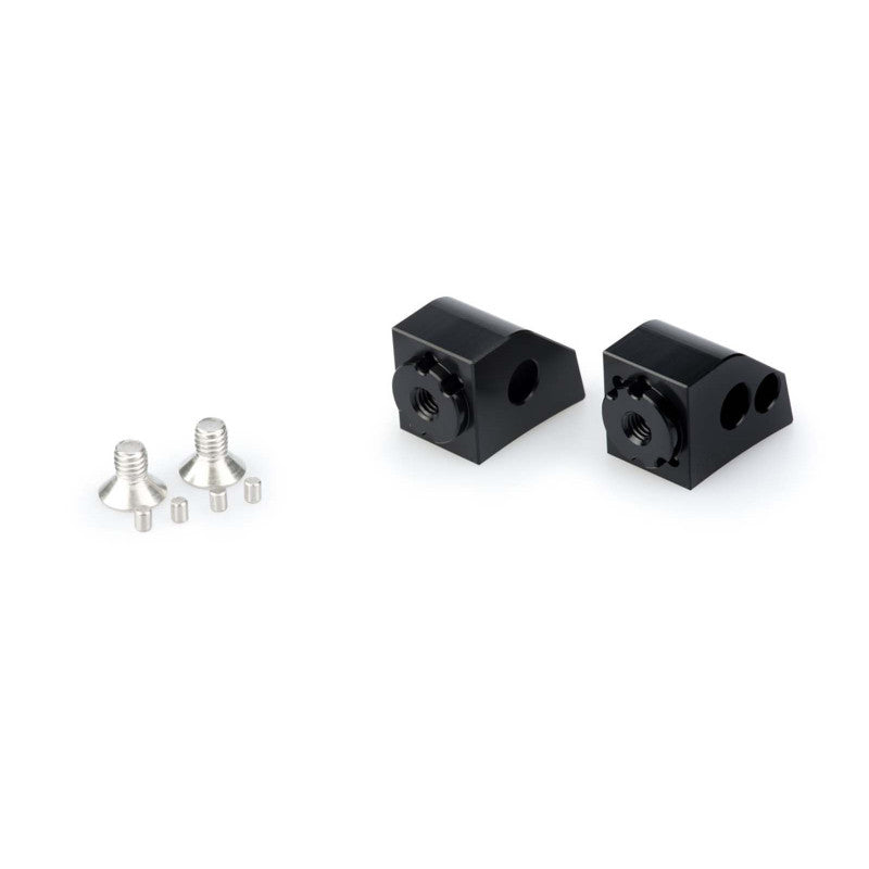 PUIG ADATTATORI POGG. REGOLABILI PASSEGGERO HONDA CBR500R 22-23 NERO