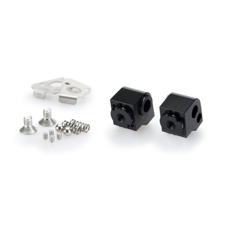 PUIG ADATTATORI POGG. REGOLABILI PASSEGGERO PER BMW R1250 GS ADVENTURE 21-24 NERO