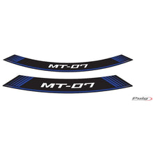 Carica l'immagine nel visualizzatore di Gallery, PUIG ADESIVI CERCHI YAMAHA MT-07 BLU - Il set consiste di 8 strisce adesive - COD. 9136A