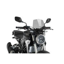 Carica l'immagine nel visualizzatore di Gallery, PUIG CUPOLINO NAKED N.G. SPORT PER HONDA CB300R NEO SPORTS CAFE 18-23 FUME CHIARO