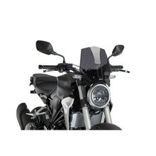 Carica l'immagine nel visualizzatore di Gallery, PUIG CUPOLINO NAKED N.G. SPORT PER HONDA CB300R NEO SPORTS CAFE 18-23 FUME SCURO