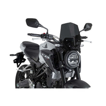 Carica l'immagine nel visualizzatore di Gallery, PUIG CUPOLINO NAKED N.G. SPORT PER HONDA CB300R NEO SPORTS CAFE 24-25 FUME SCURO