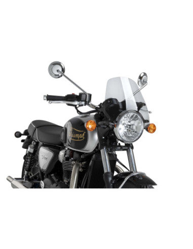 PUIG CUPOLINO NAKED N.G. SPORT PER TRIUMPH BONNEVILLE T100 17-21 TRASPARENTE