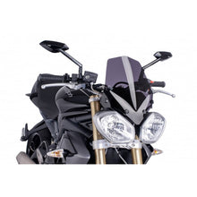 Carica l'immagine nel visualizzatore di Gallery, PUIG CUPOLINO NAKED N.G. SPORT TRIUMPH STREET TRIPLE 13-14 FUME SCURO
