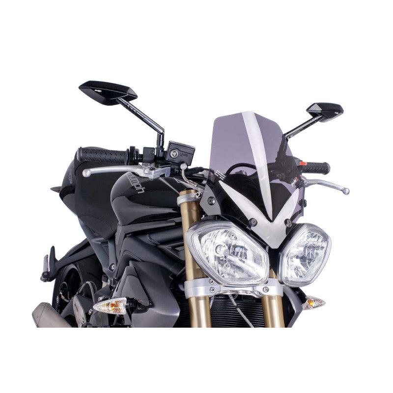PUIG CUPOLINO NAKED N.G. SPORT TRIUMPH STREET TRIPLE R 13-15 FUME CHIARO