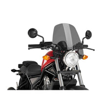 Carica l'immagine nel visualizzatore di Gallery, PUIG CUPOLINO NAKED N.G. TOURING HONDA CMX500 REBEL 17-19 FUME SCURO