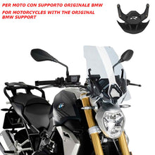 Carica l'immagine nel visualizzatore di Gallery, PUIG CUPOLINO NAKED N.G. TOURING-OEM SUPP. PER BMW R1250 R 21-22 TRASPARENTE