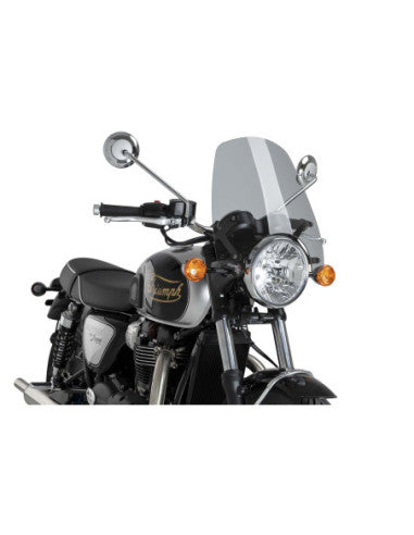 PUIG CUPOLINO NAKED N.G. TOURING PER TRIUMPH BONNEVILLE T100 02-16 FUME CHIARO