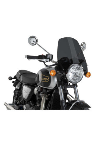 PUIG CUPOLINO NAKED N.G. TOURING PER TRIUMPH BONNEVILLE T100 02-16 FUME SCURO