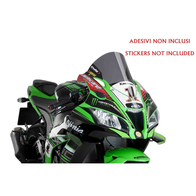 PUIG CUPOLINO R-RACER PER KAWASAKI ZX-10R NINJA KRT 16-18 FUME SCURO