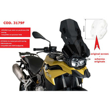 Carica l'immagine nel visualizzatore di Gallery, PUIG CUPOLINO REGOLABILE BMW F750 GS 18-24 FUME SCURO-3179F