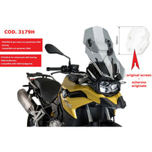 Carica l'immagine nel visualizzatore di Gallery, PUIG CUPOLINO REGOLABILE PER BMW F850 GS 18-23 FUME CHIARO-3179H