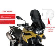Carica l'immagine nel visualizzatore di Gallery, PUIG CUPOLINO REGOLABILE PER BMW F850 GS 18-23 FUME SCURO-3179F