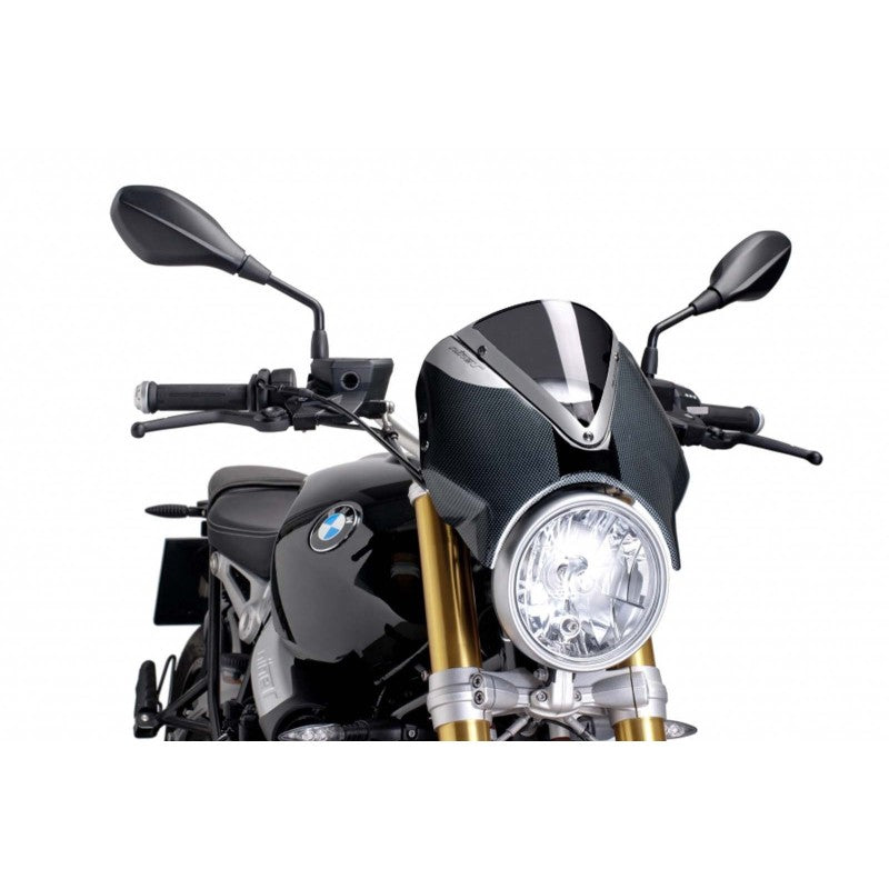 PUIG CUPOLINO RETRO PER BMW R NINE T 17-20 FUME SCURO-CARBON