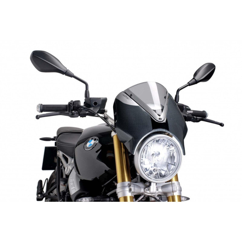 PUIG CUPOLINO RETRO PER BMW R NINE T 21-24 FUME CHIARO-CARBON