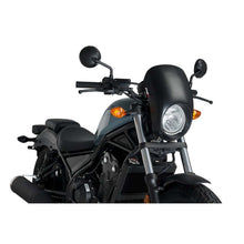 Carica l'immagine nel visualizzatore di Gallery, PUIG CUPOLINO SEMICARENATO ANARCHY HONDA CMX500 REBEL 17-19 NERO OPACO