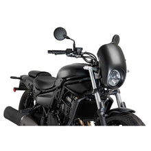 Carica l'immagine nel visualizzatore di Gallery, PUIG CUPOLINO SEMICARENATO ANARCHY PER KAWASAKI ELIMINATOR 500 24-25 NERO OPACO
