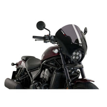 Carica l'immagine nel visualizzatore di Gallery, PUIG CUPOLINO SEMICARENATO DARK NIGHT PER HONDA CMX1100 DCT REBEL 21-24 FUME CHIARO-21104H
