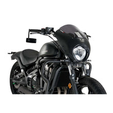 Carica l'immagine nel visualizzatore di Gallery, PUIG CUPOLINO SEMICARENATO DARK NIGHT PER KAWASAKI VULCAN S 15-16 FUME SCURO