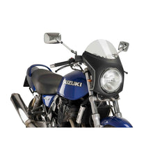Carica l'immagine nel visualizzatore di Gallery, PUIG CUPOLINO SEMICARENATO PER BENELLI IMPERIALE 21-25 FUME CHIARO-NERO