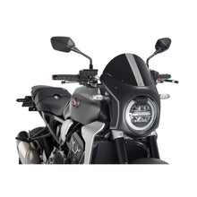 Carica l'immagine nel visualizzatore di Gallery, PUIG CUPOLINO SEMICARENATO PER HONDA CB650R NEO SPORTS CAFE 21-23 NERO-NERO