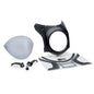 PUIG CUPOLINO SEMICARENATO PER HONDA CB650R NEO SPORTS CAFE 24-25 FUME CHIARO-CARBON
