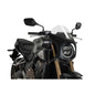PUIG CUPOLINO SEMICARENATO PER HONDA CB650R NEO SPORTS CAFE 24-25 TRASPARENTE-NERO