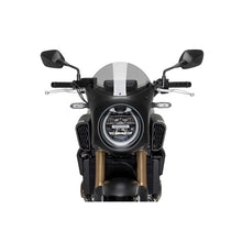 Carica l'immagine nel visualizzatore di Gallery, PUIG CUPOLINO SEMICARENATO PER HONDA CB650R NEO SPORTS CAFE ECLUTCH 24-25 FUME CHIARO-NERO