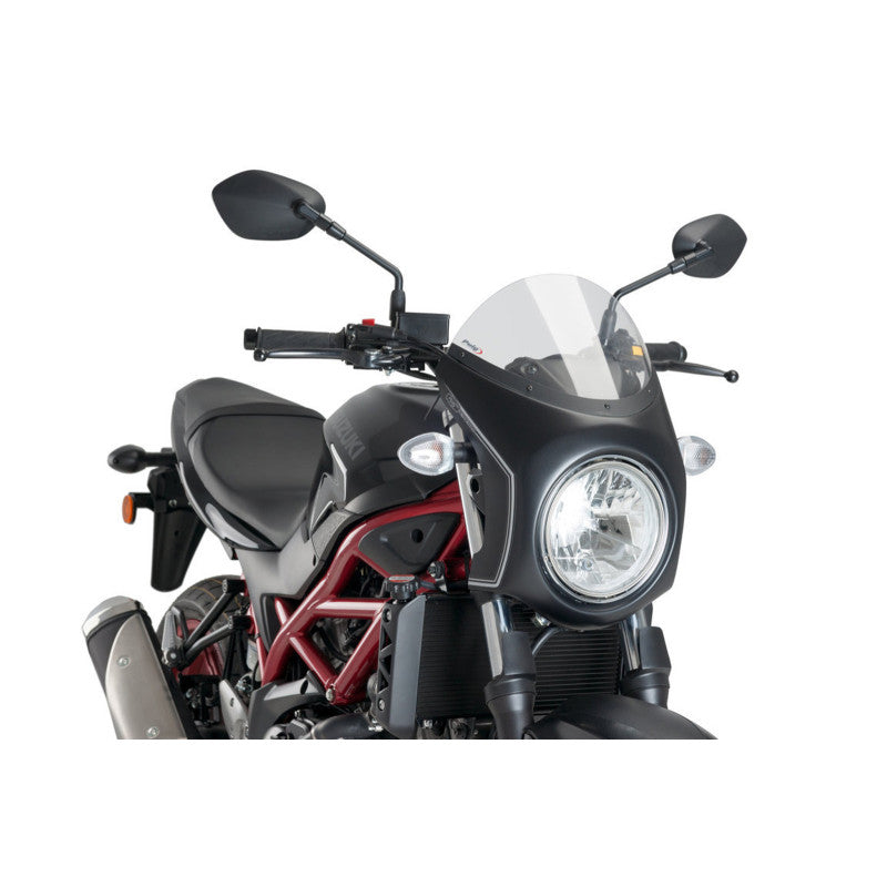 PUIG CUPOLINO SEMICARENATO PER SUZUKI SV650 16-25 FUME CHIARO-NERO