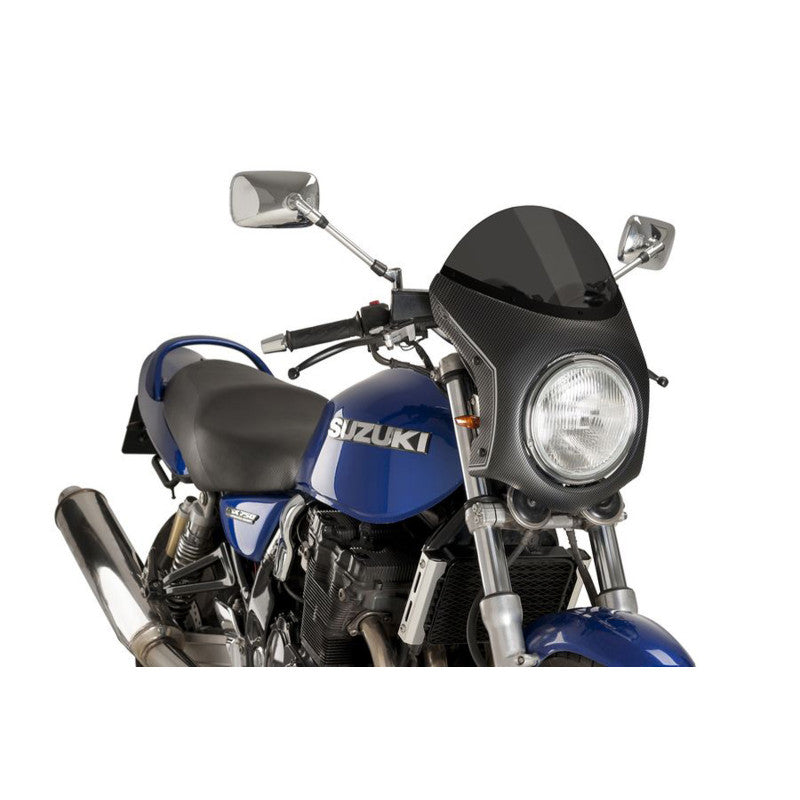 PUIG CUPOLINO SEMICARENATO PER TRIUMPH SPEED TWIN 19-21 FUME SCURO-CARBON